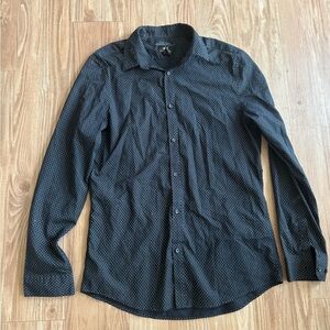 H&M Men's Dark Patterned Button Down Shirt